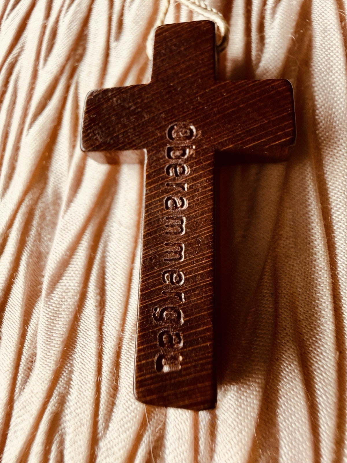 Handcrafted Wooden Rosary w/ Wood Cross & Corded Beads – Catholic Prayer3