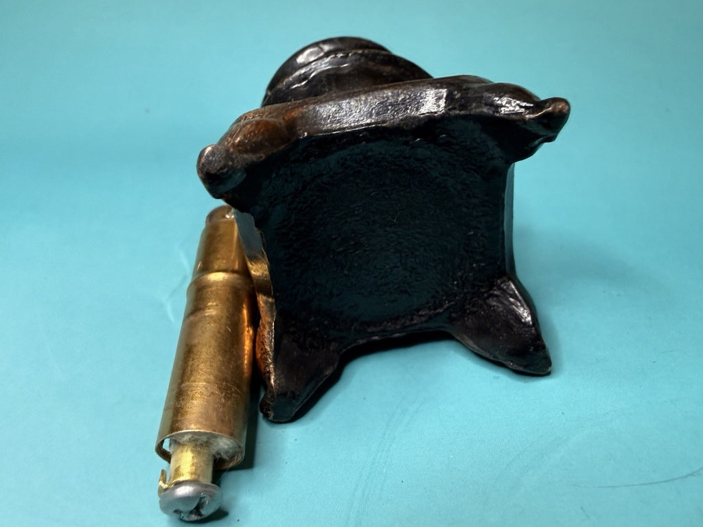 Vintage Table Lighter w/ Weston NY Brass Insert Mid Century Modern Atomic6