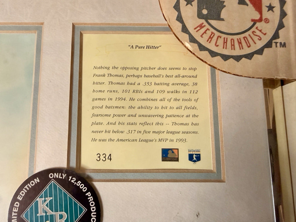 Frank Thomas Limited Edition Framed Lithograph #334 Kelly Russell Studios MLB2