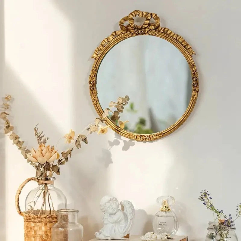 ROUND PEWTER MIRROR2