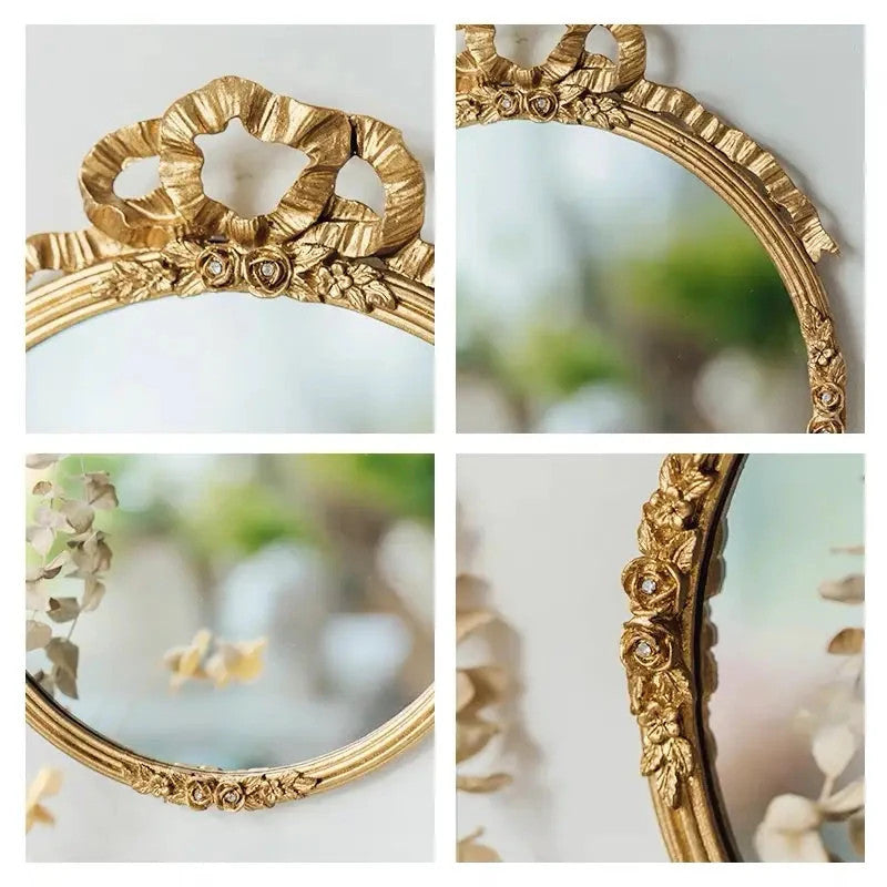 ROUND PEWTER MIRROR1