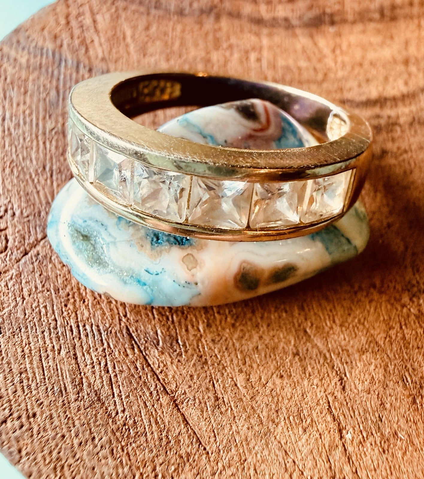 Sterling Silver 925 Princess Cut CZ Beautiful Ring Ready for Your Finger Size 714