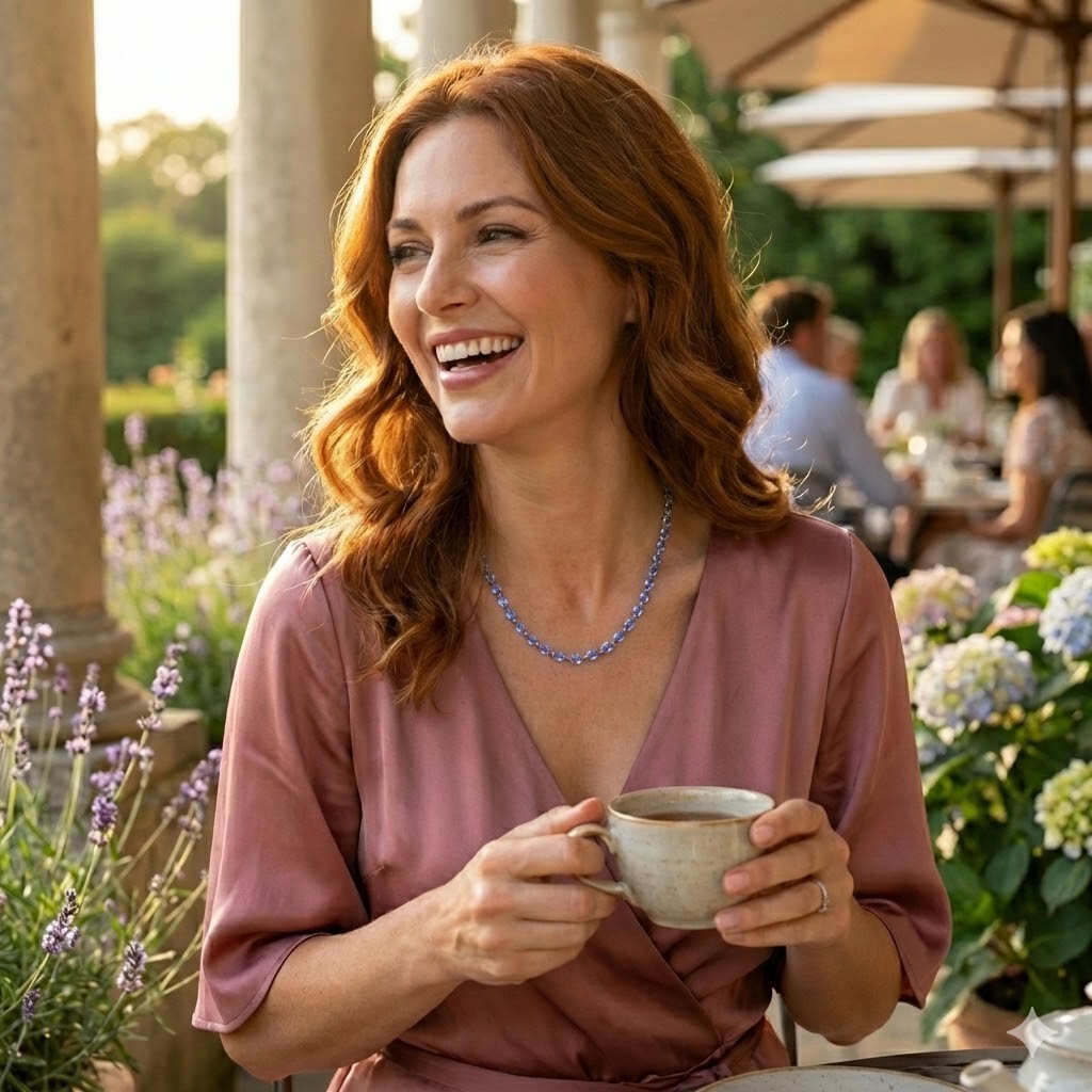 Rare Tanzanite Gemstone Necklace | Solid .925 Sterling Silver | Rhodium Finish3