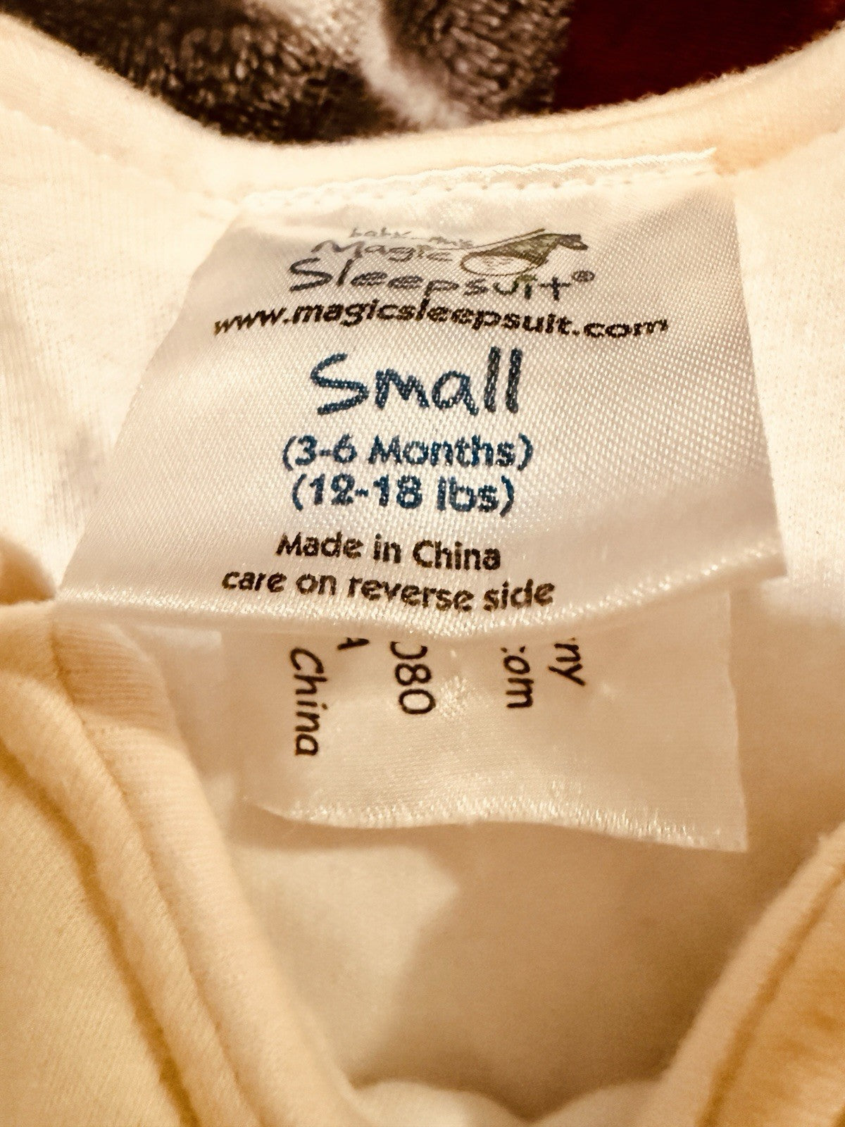 Baby Merlin’s Magic Sleepsuit Small 3–6 Months Cream Cotton Sleep Sack2