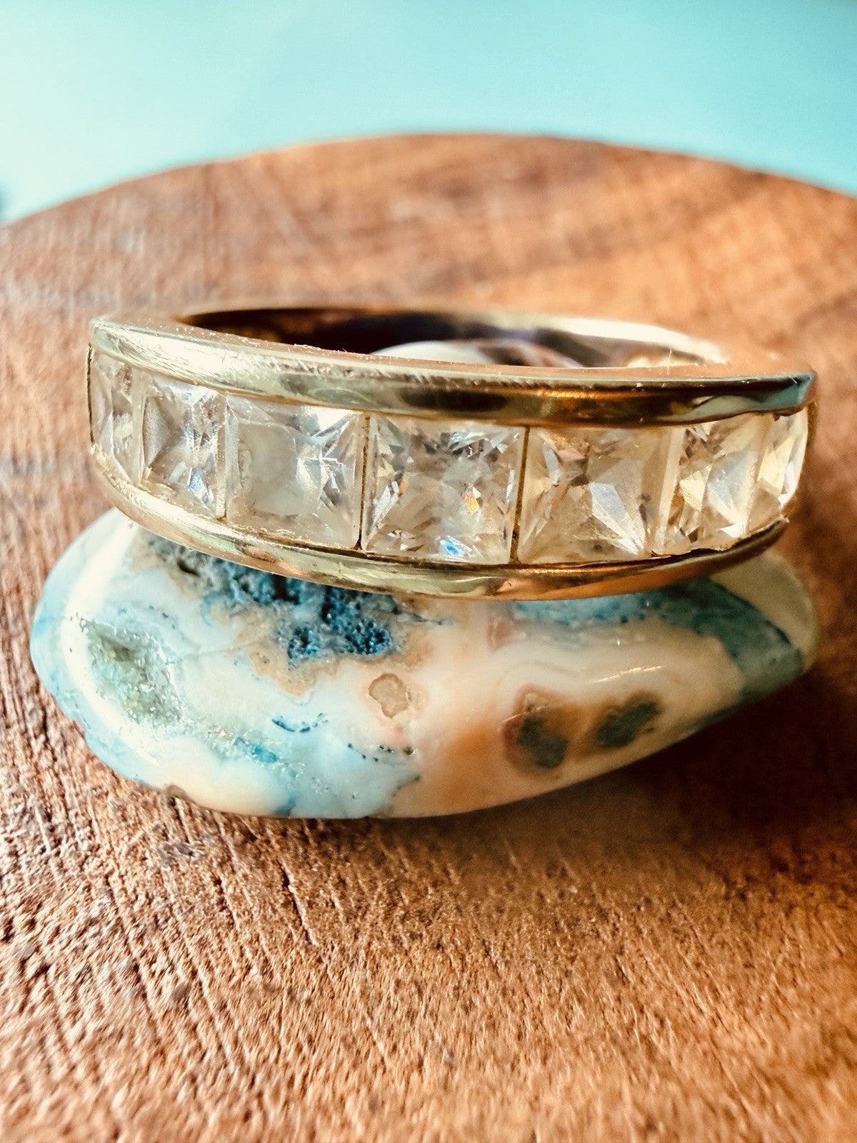 Sterling Silver 925 Princess Cut CZ Beautiful Ring Ready for Your Finger Size 710