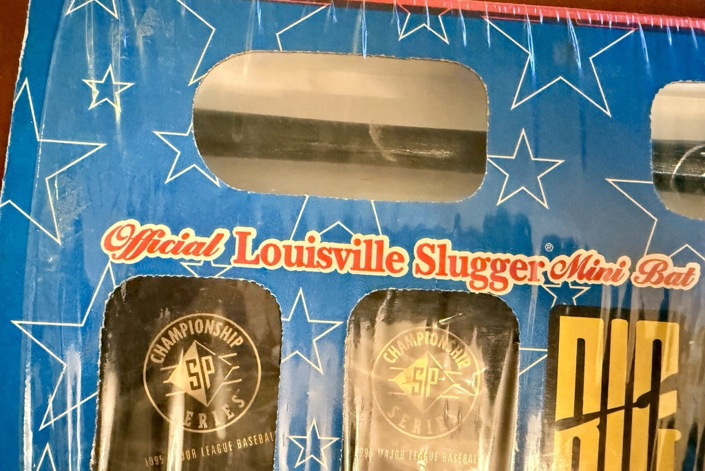 1996 Big Hurt Frank Thomas Louisville Slugger Mini Bat Card Box Sealed Packs5