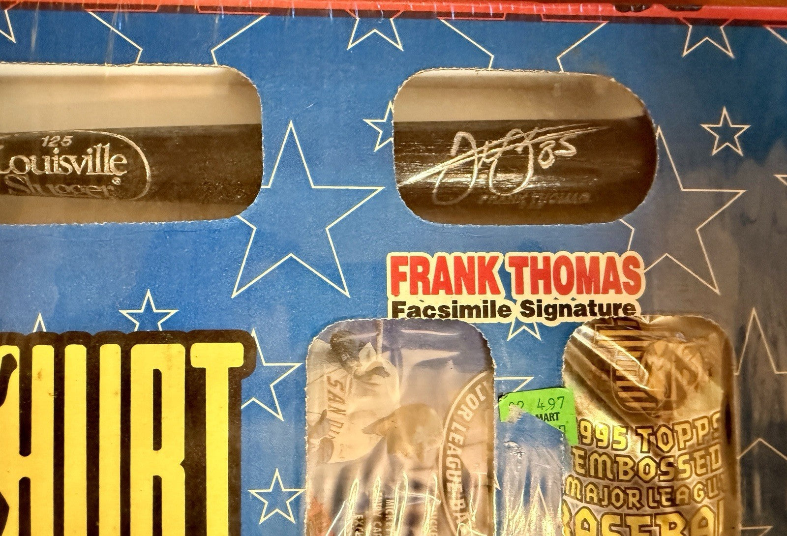 1996 Big Hurt Frank Thomas Louisville Slugger Mini Bat Card Box Sealed Packs3