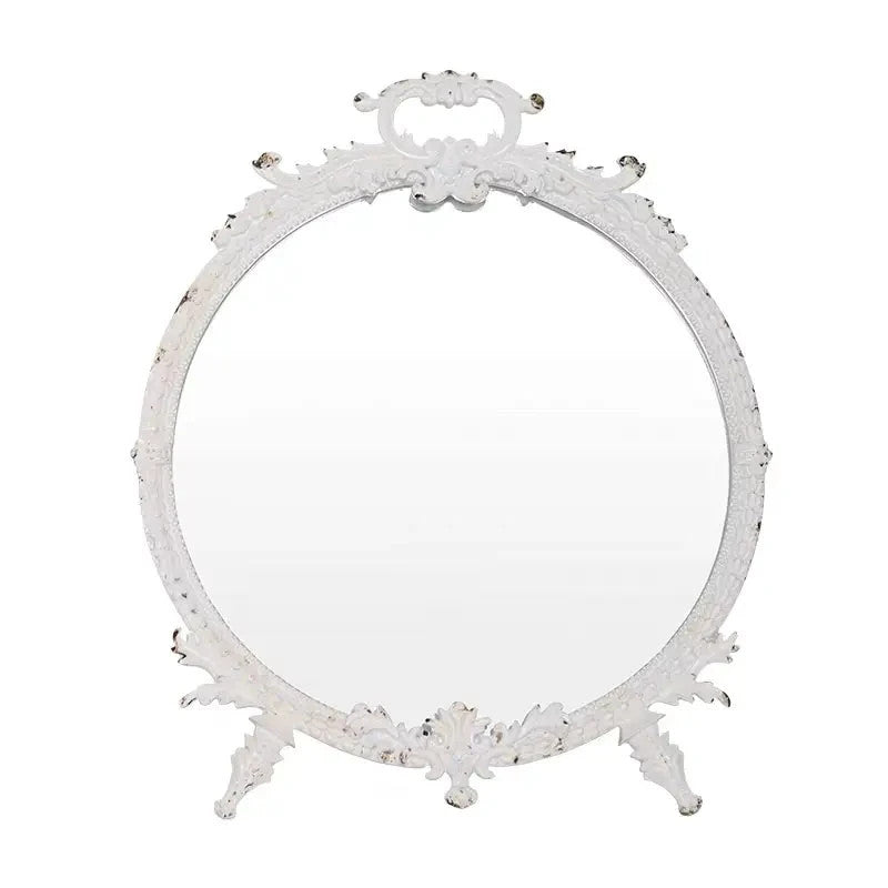 ROUND PEWTER MIRROR1