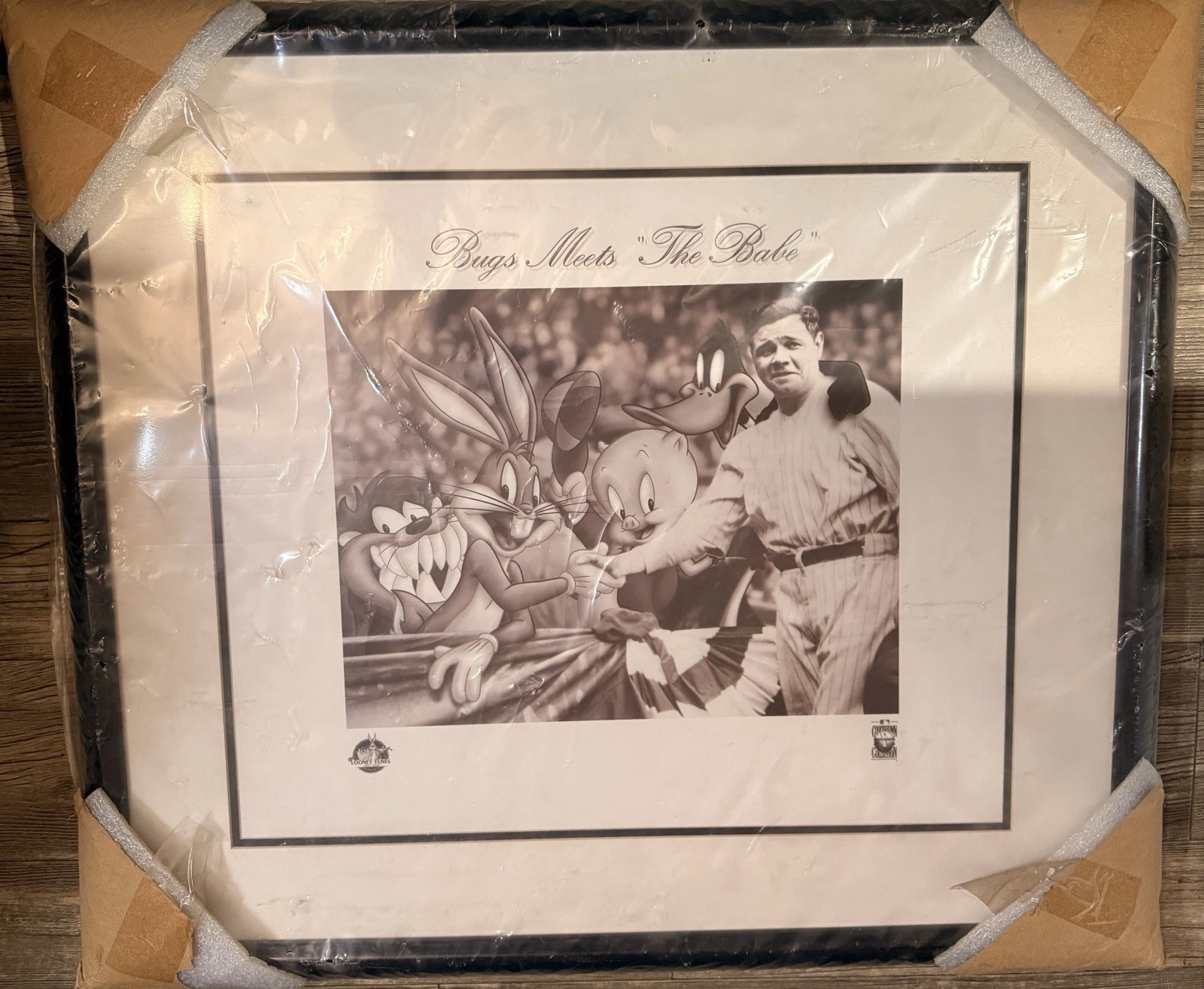 Bugs Meets “The Babe” – Framed Looney Tunes x Cooperstown Collection Limited Edition Print