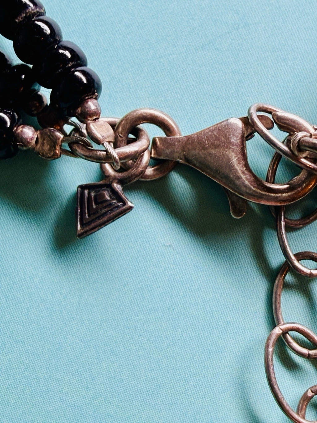 Antique Jet Necklace – Triple Strand | 925 Sterling Silver | Victorian Era Mourning Jewelry