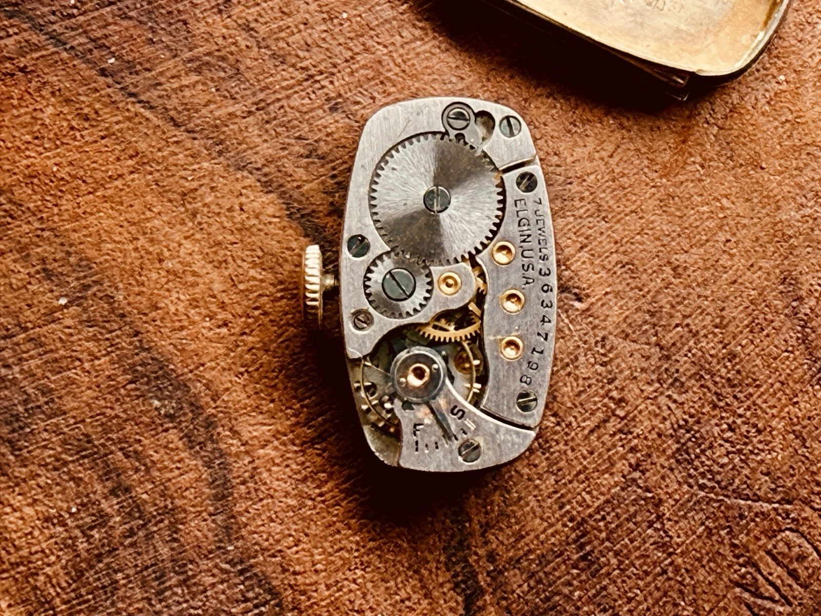 Elgin Art Deco Watch – 7J Manual Wind – Keystone 10K Gold Filled Case – Parts/Repair