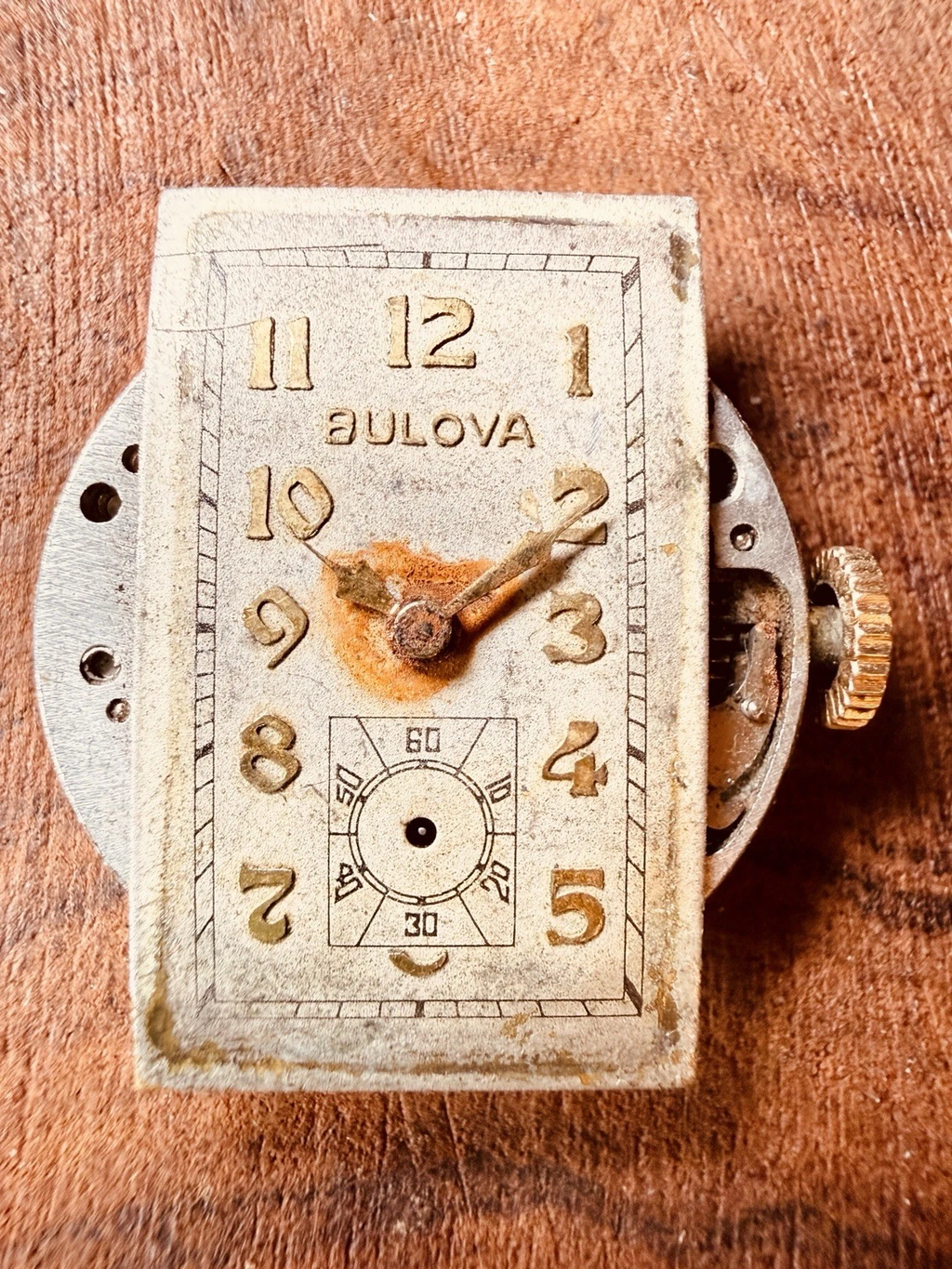 Bulova Art Deco Manual Wind Watch – Sub Seconds – 1920s – Parts / Repair