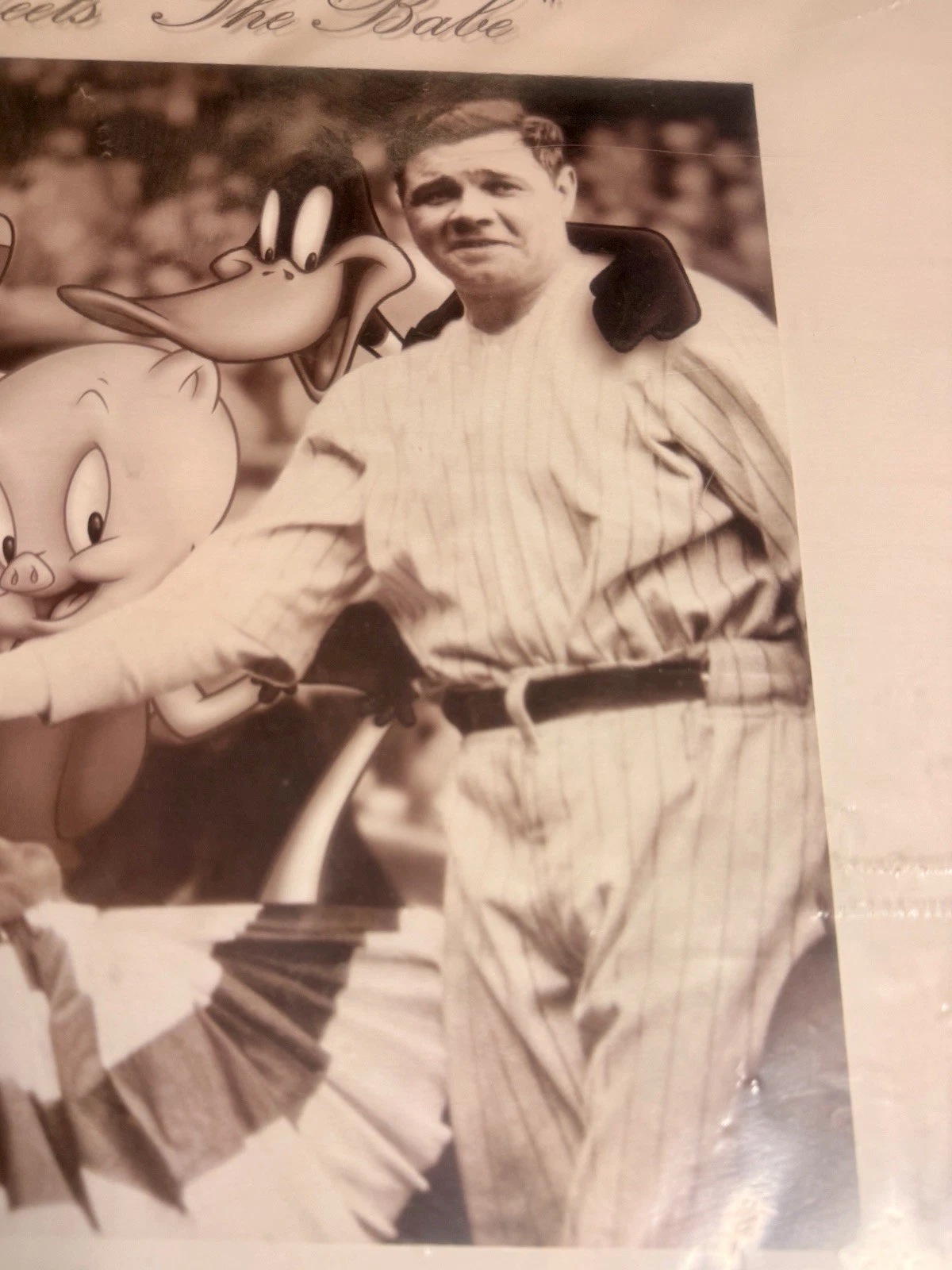 Bugs Meets “The Babe” – Framed Looney Tunes x Cooperstown Collection Limited Edition Print