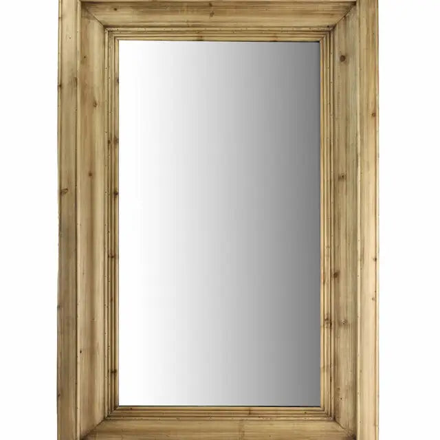 Rustic Rectangular Wall Mirror Large Rustic Pine Framed Wall Mirror - Vintage-Style Farmhouse ...