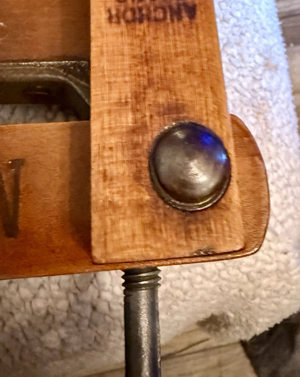 Antique Anchor Brand Clothes Wringer No. 691,  Cast Iron Primitive Laundry Tool