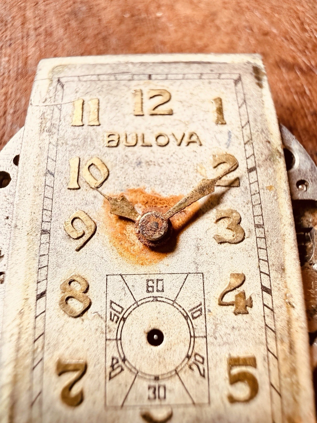 Bulova Art Deco Manual Wind Watch – Sub Seconds – 1920s – Parts / Repair