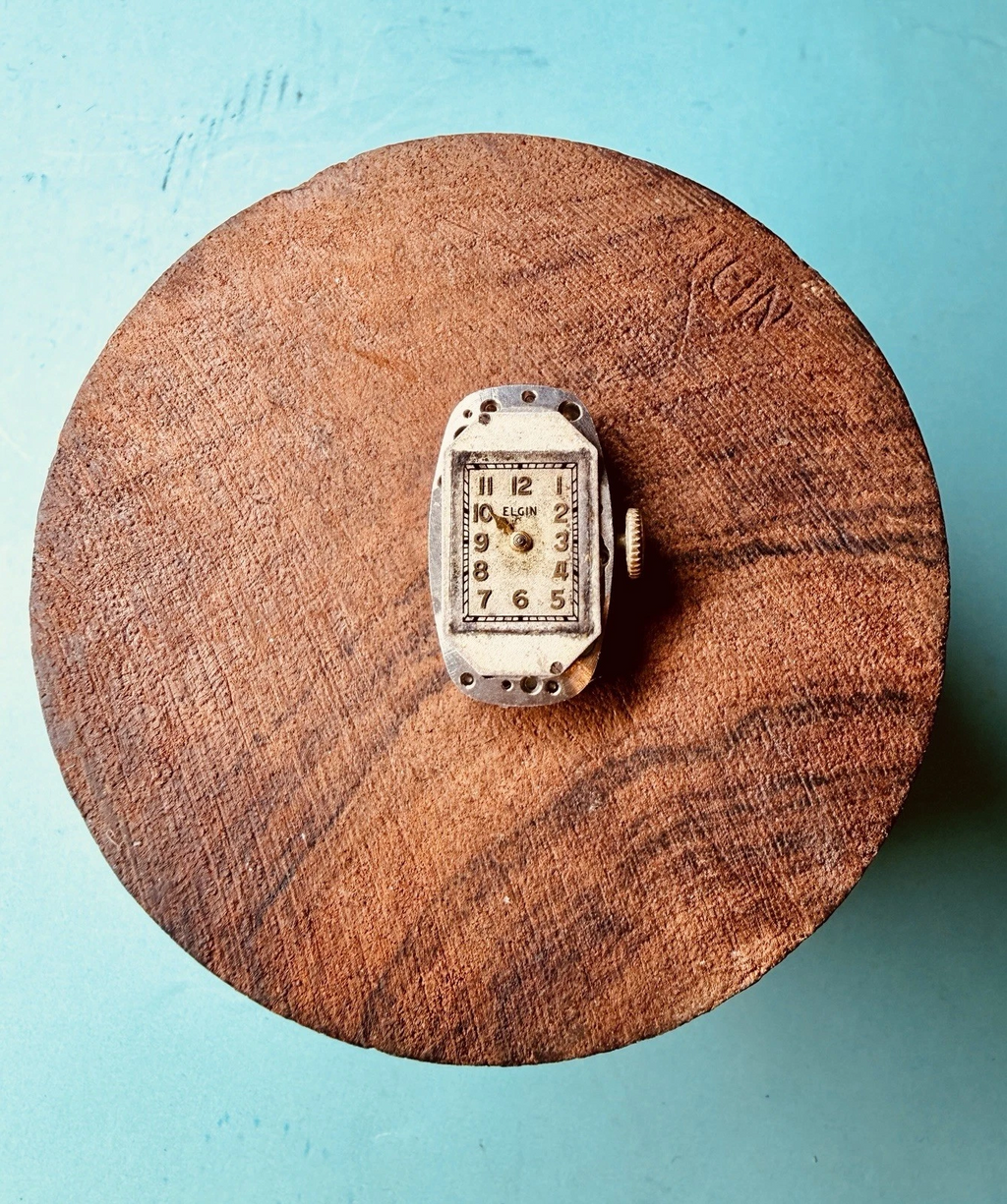 Elgin Art Deco Watch – 7J Manual Wind – Keystone 10K Gold Filled Case – Parts/Repair
