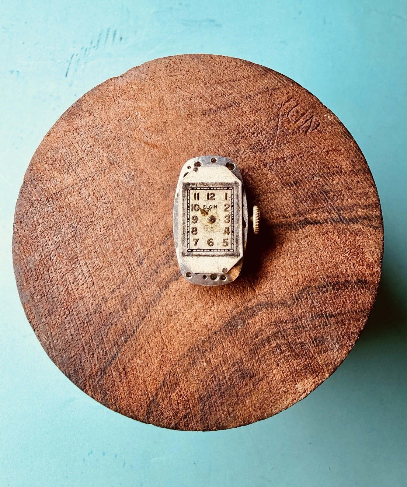 Elgin Art Deco Watch – 7J Manual Wind – Keystone 10K Gold Filled Case – Parts/Repair